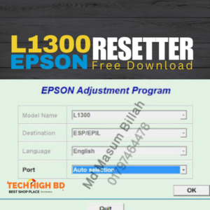 Epson L1300 Resetter Free Dawnload techhighBD