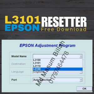 EPSON L3101 adjustment program