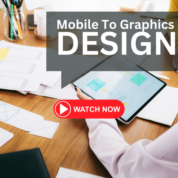 graphic design on mobile phone