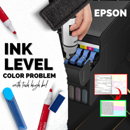 How to fix printer color problems epson l3210 L3250 || ink level repair